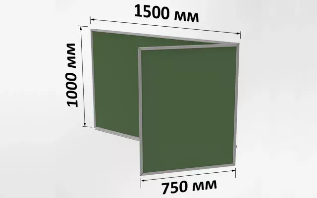 Шкільна дошка для крейди 2250х1000 мм, СТАНДАРТ - СМАРТ. Інтерактивні технології в освіті